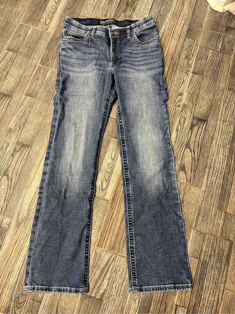 Wrangler Willow Ultimate Riding Jean Boot Cut Jeans Blue Waist 11X34